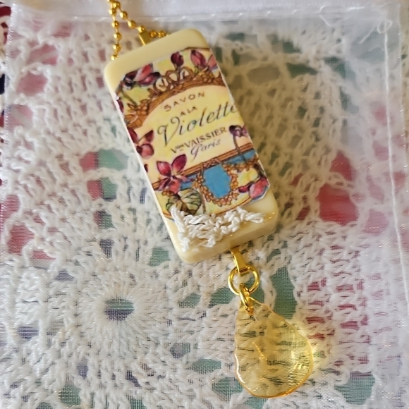 Handmade Altered Domino's Necklace - Picture 1 of 4
